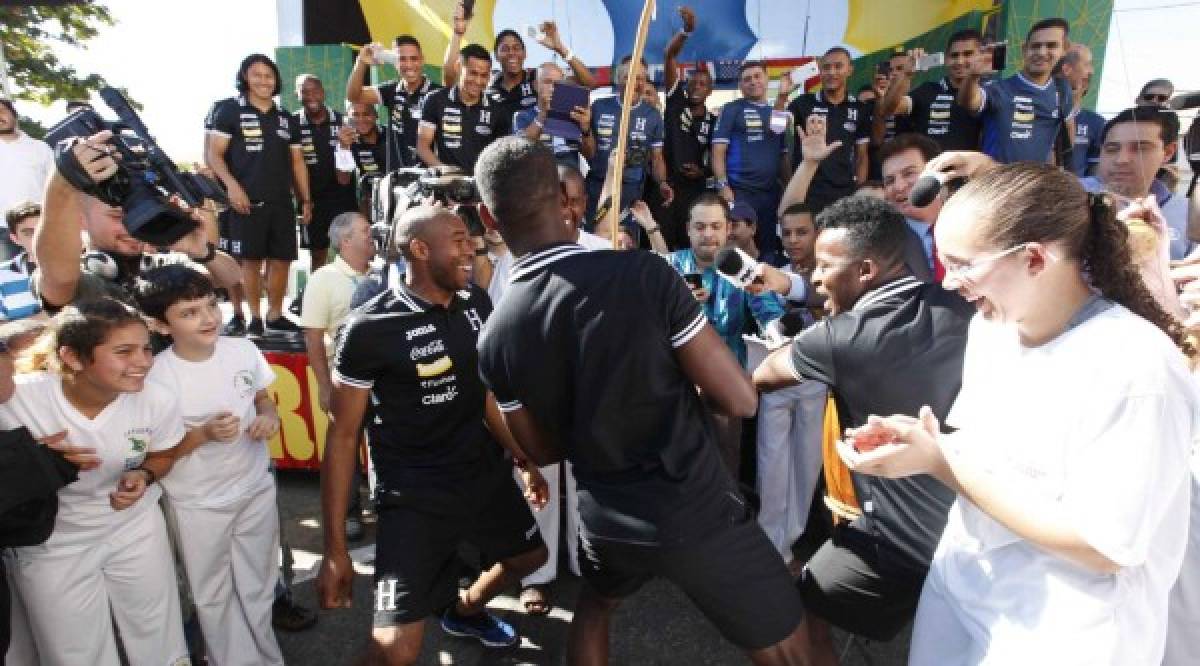 VIDEO: Selección de Honduras baila punta en Porto Feliz