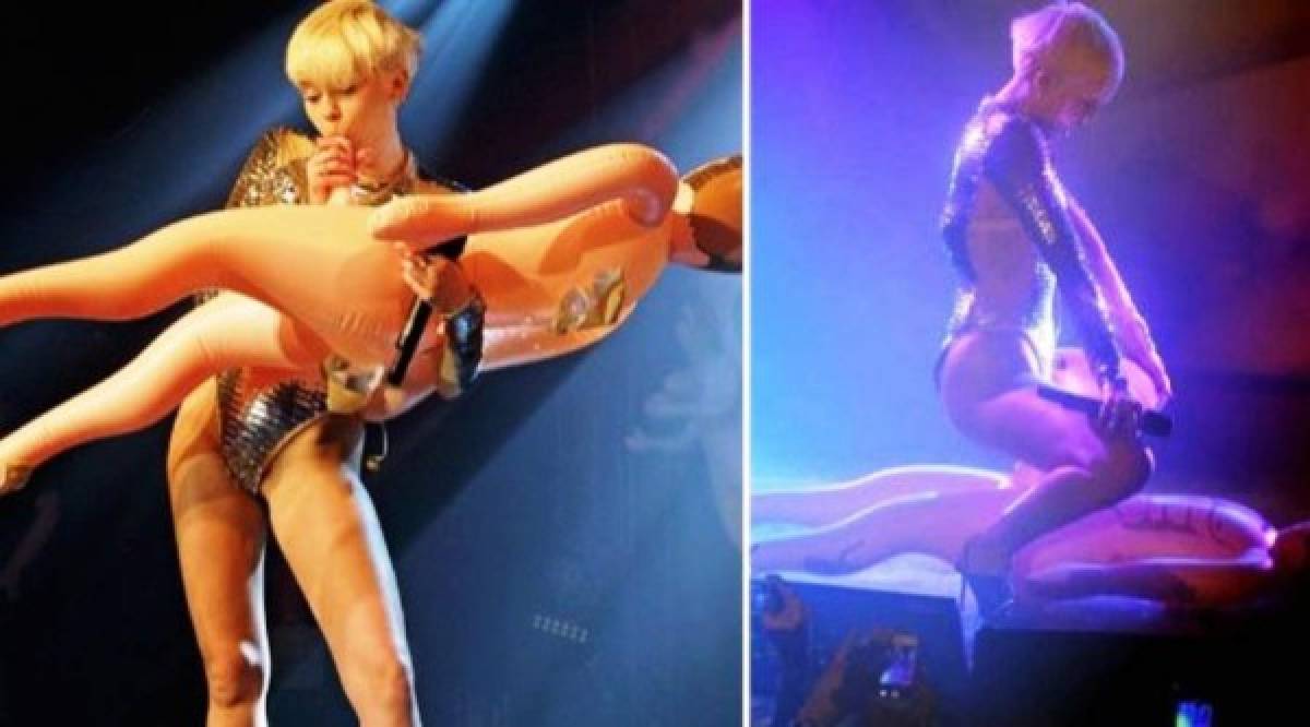 Miley Cyrus tiene sexo en pleno show