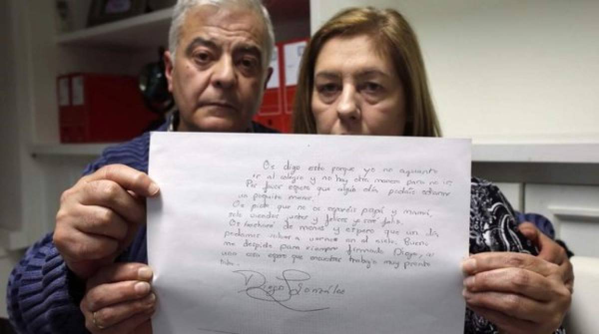 Conmoción por la carta de suicidio de un niño de 11 años