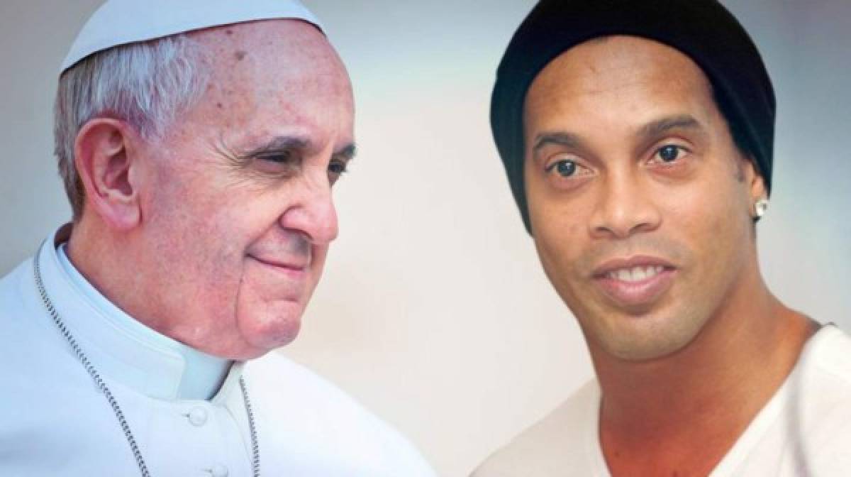 Papa y Ronaldinho anuncian nuevo 'partido por la paz' en mayo en Roma