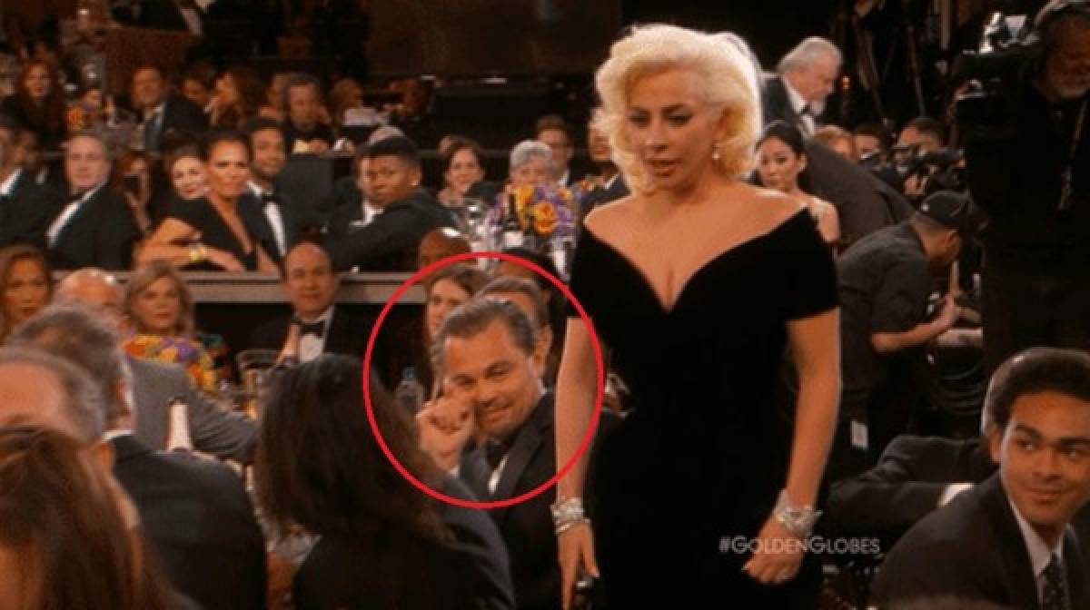 Video: ¿Leonardo DiCaprio se burló de Lady Gaga en los Globos de Oro?