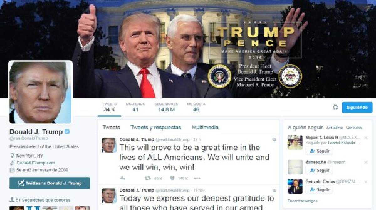 Donald Trump atribuye a redes sociales parte de su victoria electoral