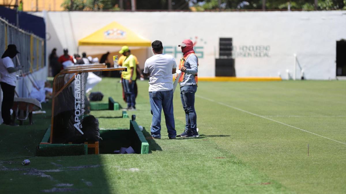 Así ‘pulen’ el Morazán previo al clásico entre Real España y Olimpia