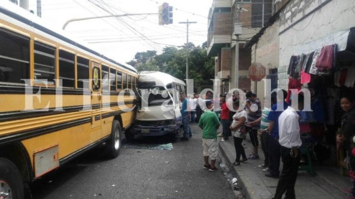 Comayagüela: Bus rapidito a punto de causar tragedia cerca del puente Estocolmo