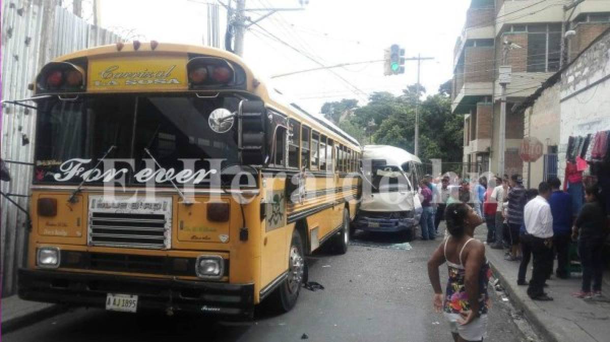 Comayagüela: Bus rapidito a punto de causar tragedia cerca del puente Estocolmo