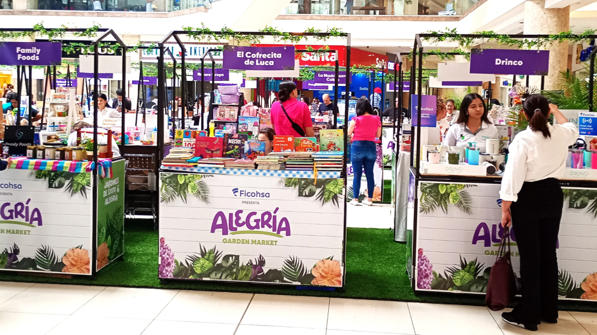 Esta iniciativa del Programa Mujeres Delante de Grupo Ficohsa en unión con Alegría Market, brindando apoyo comercial y comunicacional.