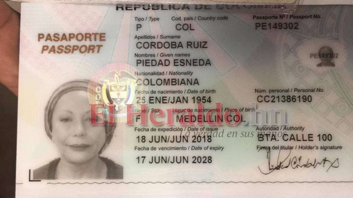 Requieren en Palmerola a colombiana Piedad Córdoba por no declarar alrededor de 68 mil dólares