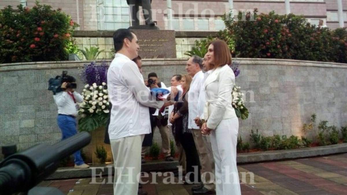 JOH resalta la entrega del prócer Francisco Morazán a Centroamérica en su discurso