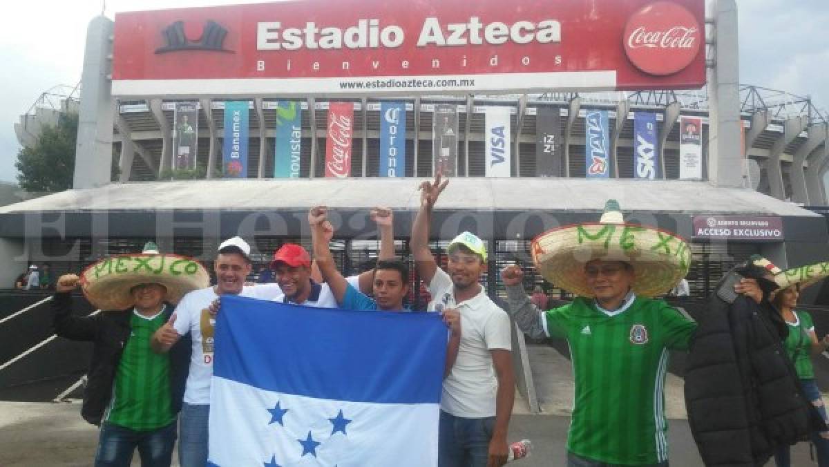 Hondureños ya se hacen sentir en el estadio Azteca previo al partido de la 'H'