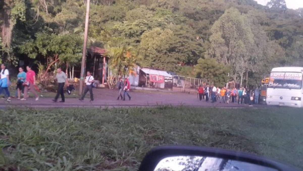 Honduras: Desalojan a transportistas que se habían tomado el bulevar del Sur en SPS