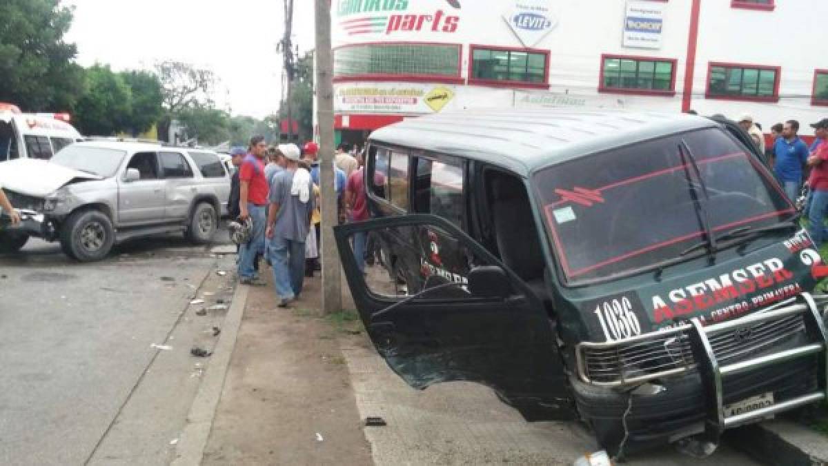 San Pedro Sula: Video graba cuando bus atropella a niña de dos años