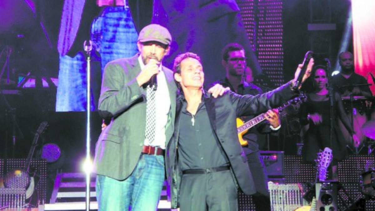 Una noche vibrante de música con Marc Anthony y Juan Luis Guerra