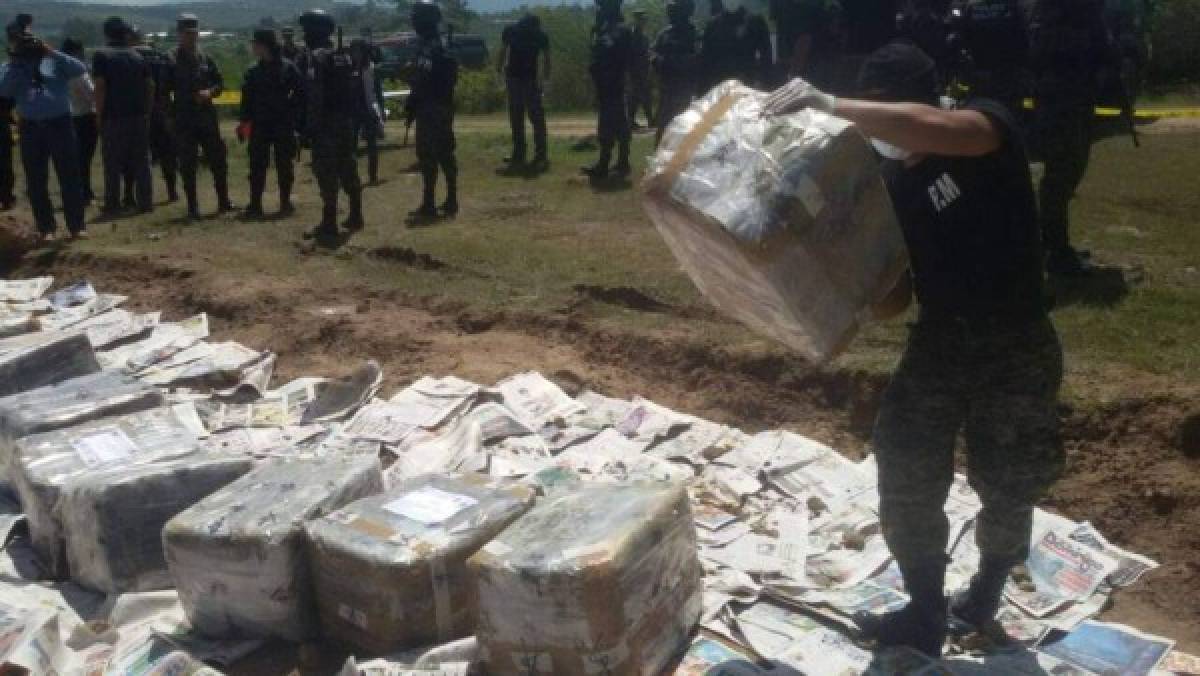 Incineran 490 libras de marihuana en Tegucigalpa