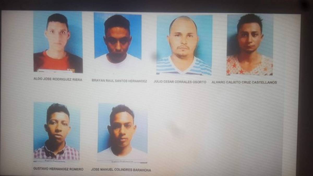 Estos son los privados de libertad que estaban retenidos en el centro penal de San Pedro Sula, norte de Honduras.