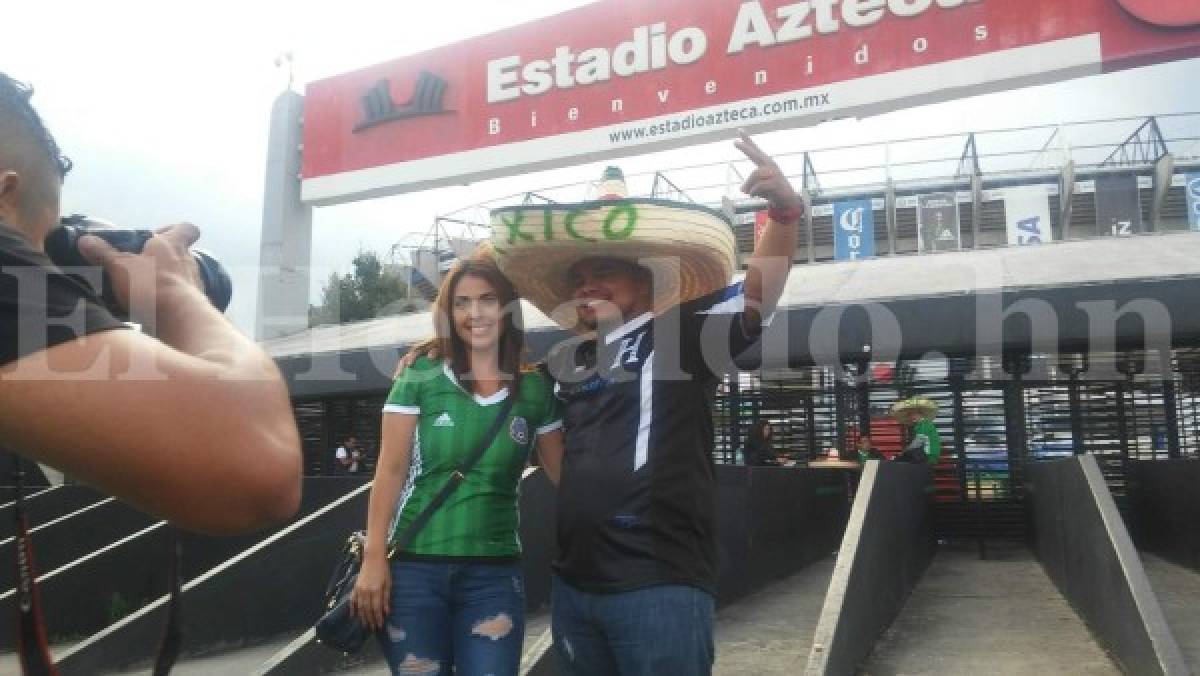 Hondureños ya se hacen sentir en el estadio Azteca previo al partido de la 'H'