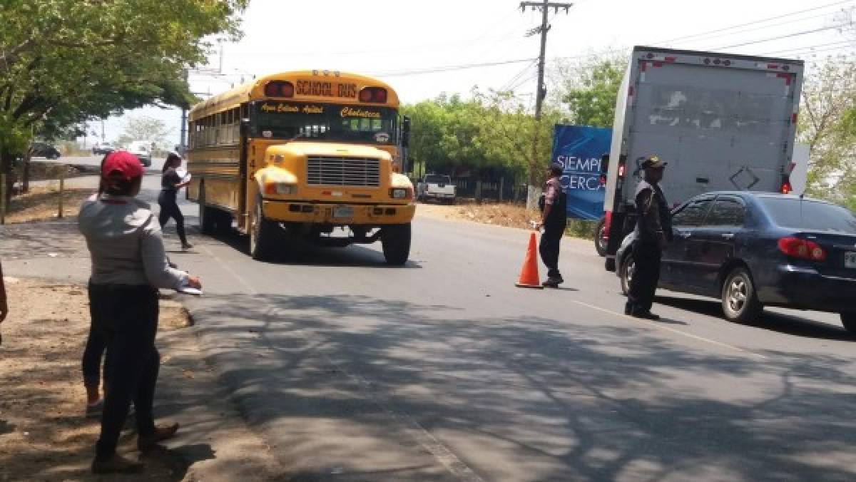 Transportistas dan ‘trancazo’ al precio del pasaje en Choluteca