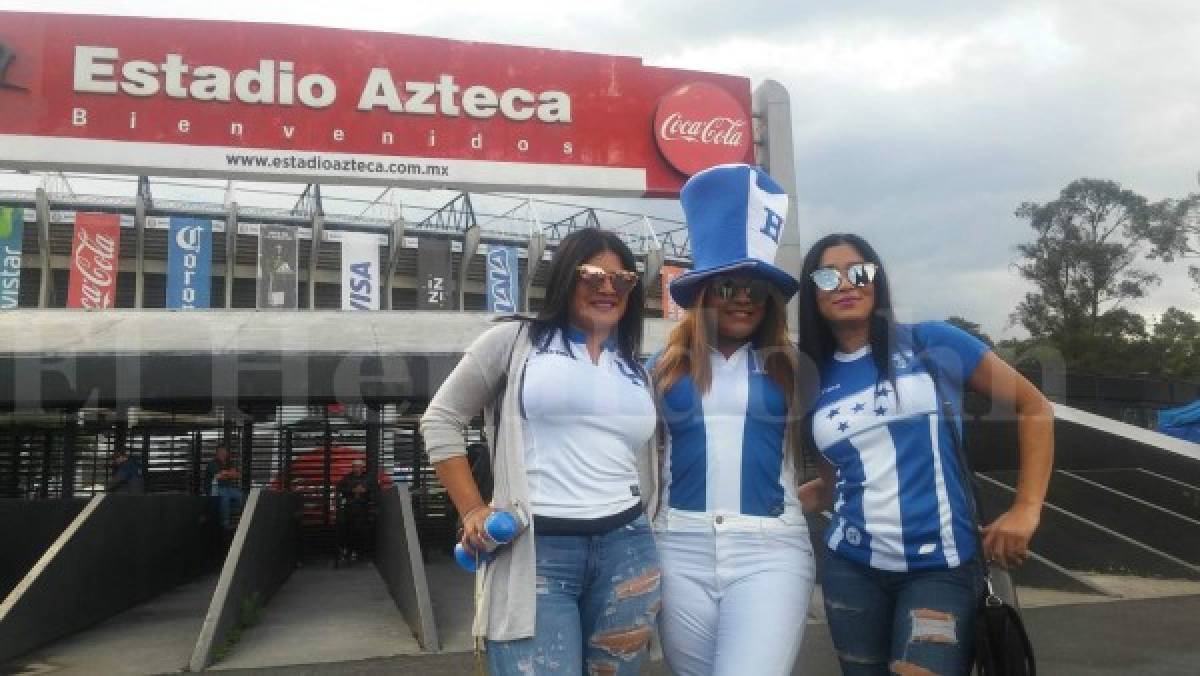 Hondureños ya se hacen sentir en el estadio Azteca previo al partido de la 'H'