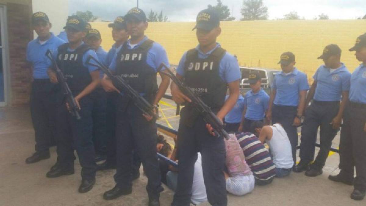 Capturan a nueve supuestos pandilleros de la 18 en la capital de Honduras