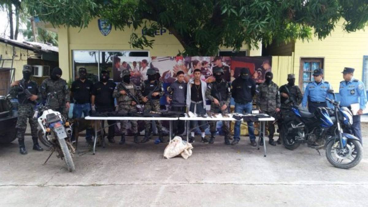 Capturas y decomisos tras allanamiento a cuatro viviendas en La Ceiba