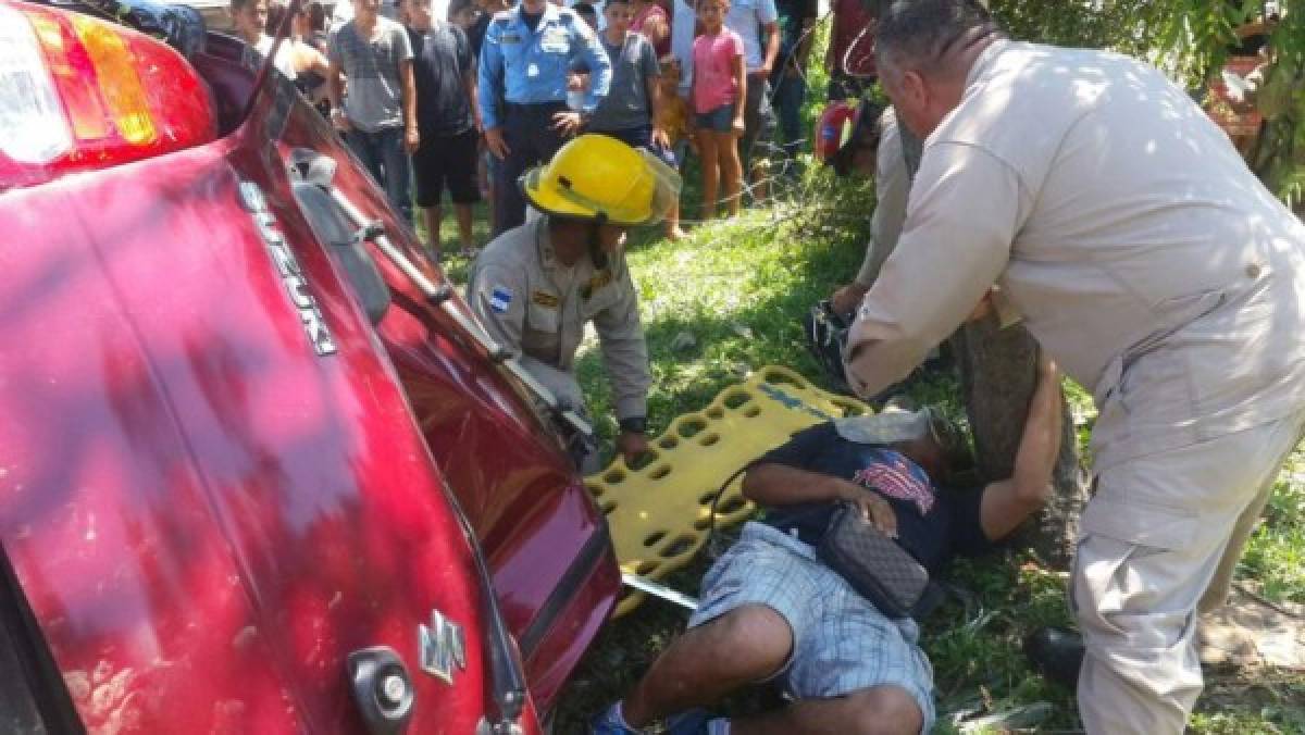 El accidente de Choloma se registró en horas del mediodía en el bulevar que conduce hacia Puerto Cortés.