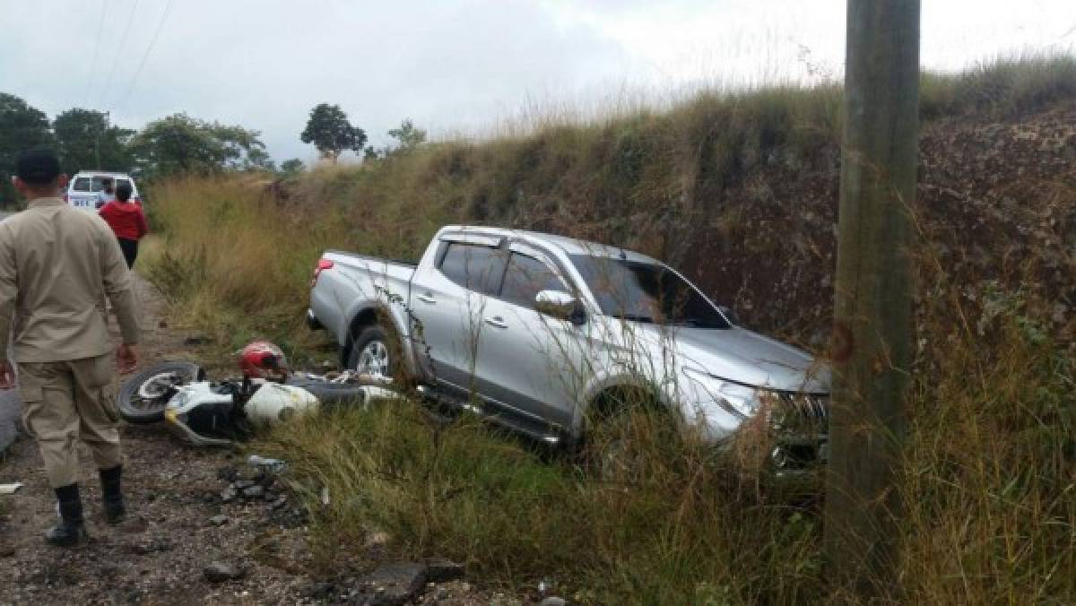 Accidente deja un motociclista muerto en carretera a Danlí