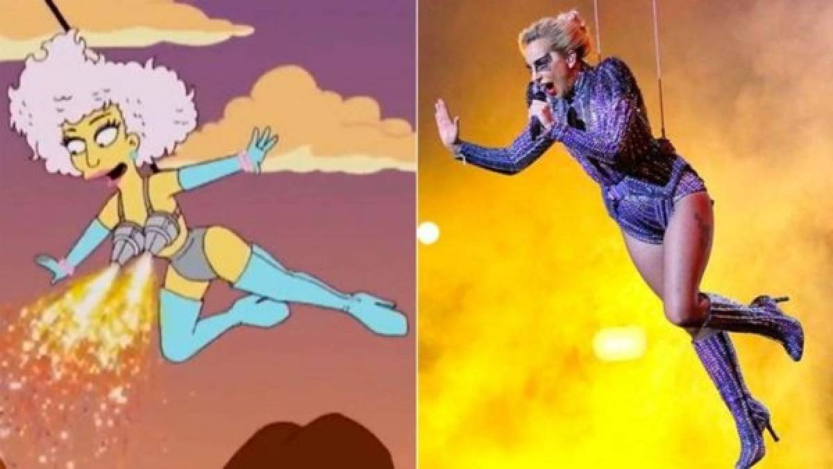 Los Simpson predijeron la presentación de Lady Gaga en el Super Bowl