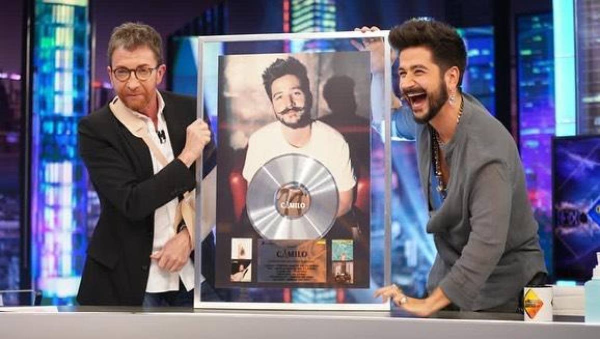 Camilo durante su visita al programa El Hormiguero.