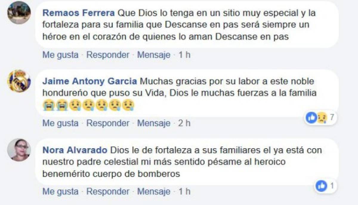 Hondureños reaccionan tras muerte de bombero Óscar Madrid en México