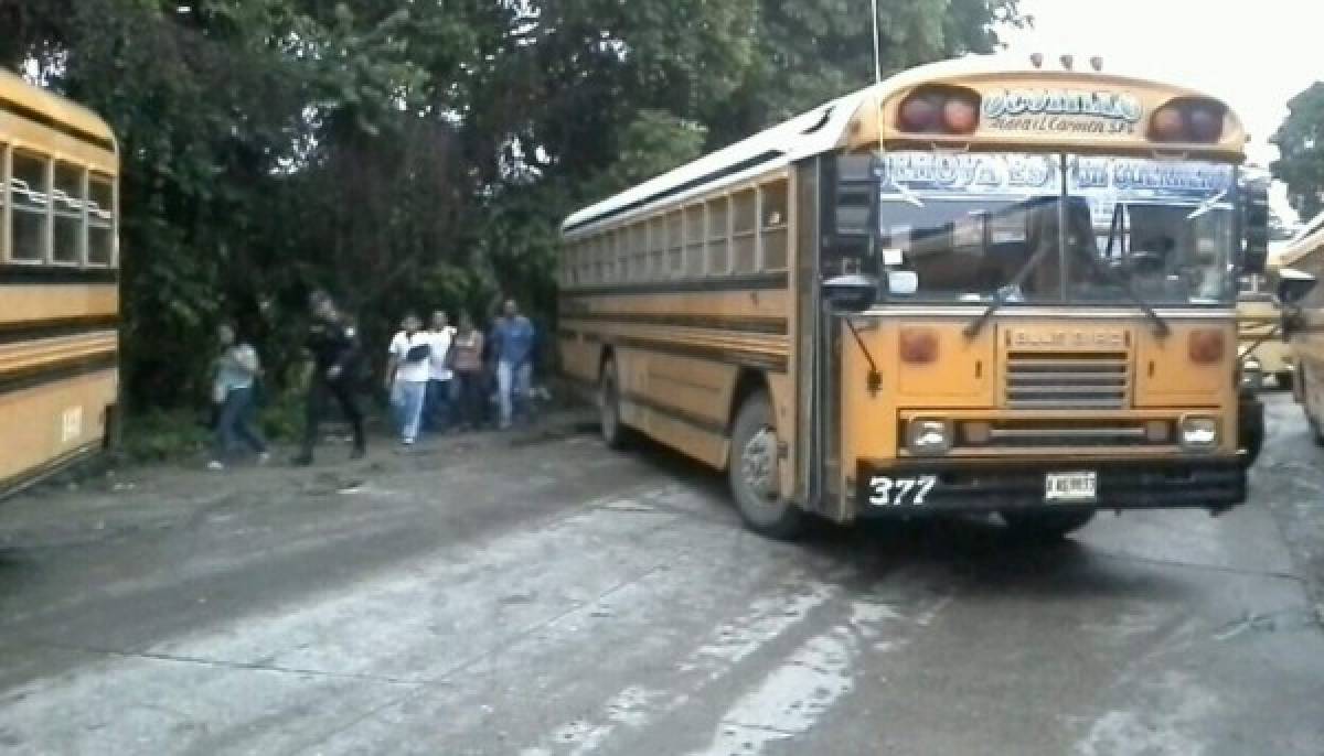 Imágenes del paro de transporte nacional de este martes