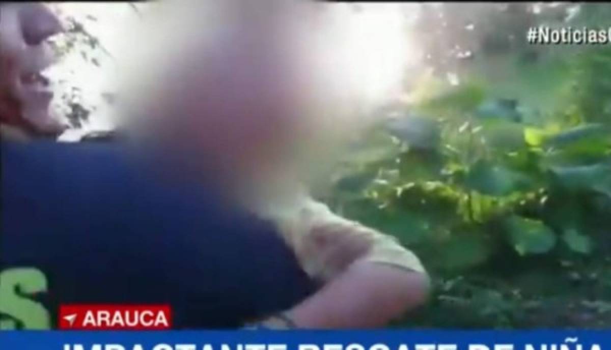 Video: El dramático rescate de una niña de ocho años que había sido secuestrada en Colombia