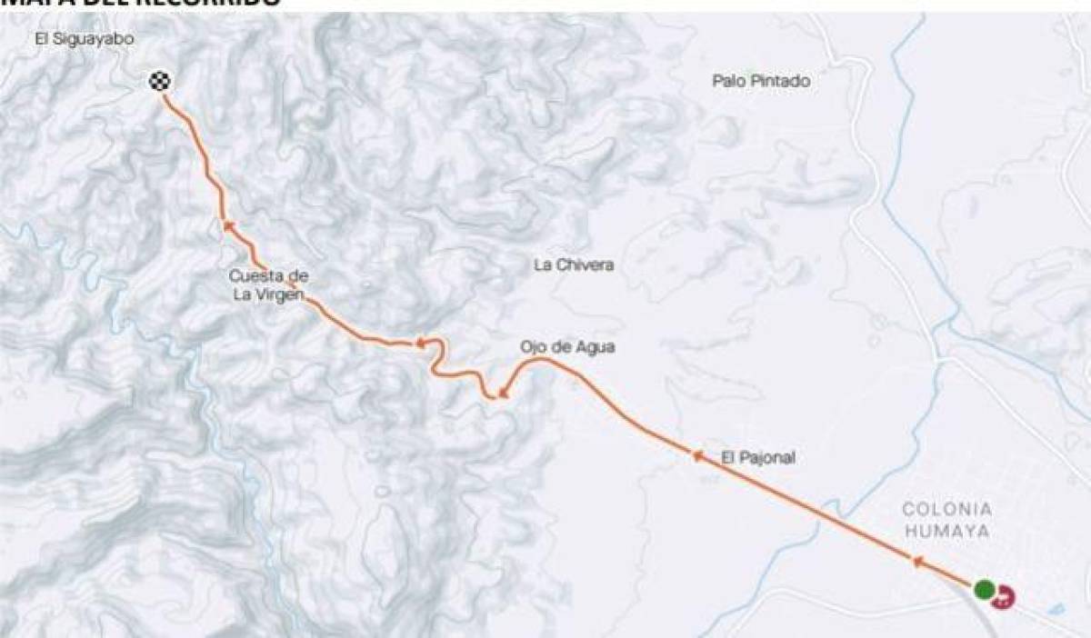 Se iniciará desde la Ciudad de Comayagua, hasta terminar en la Cuesta de la Virgen de la carretera internacional CA-5.