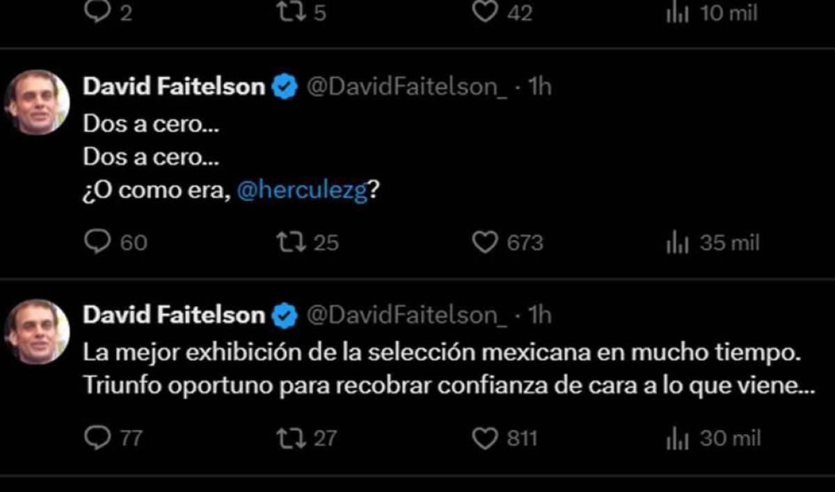 David Faitelson manda dardo tras victoria de México ante USA: “Tiene más fútbol que Honduras”