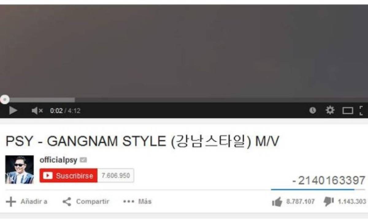 Gangnam Style colapsa contador de visitas de Youtube