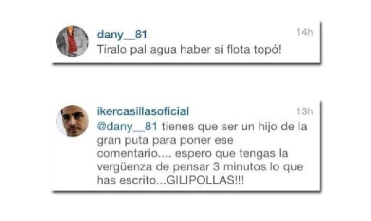 Iker Casillas se enfurece e insulta a un fan en Instagram