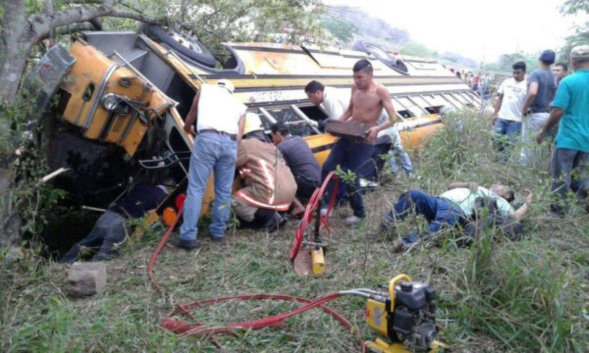 Al menos 11 heridos tras accidente en Santa Bárbara