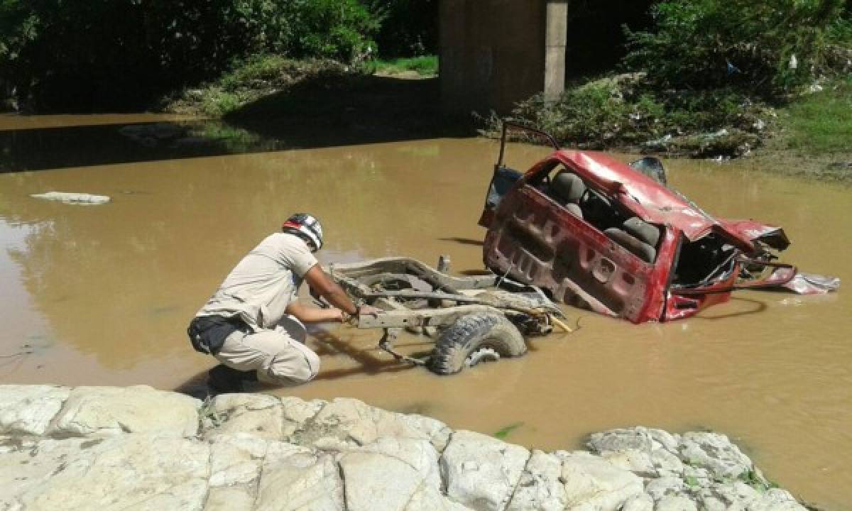 Honduras: Un muerto y dos heridos en accidente a la altura del puente Sampile