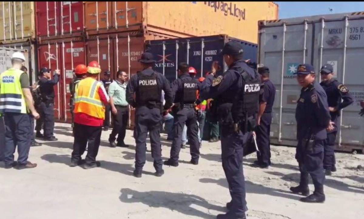 Descartan droga en contenedores de Puerto Cortés