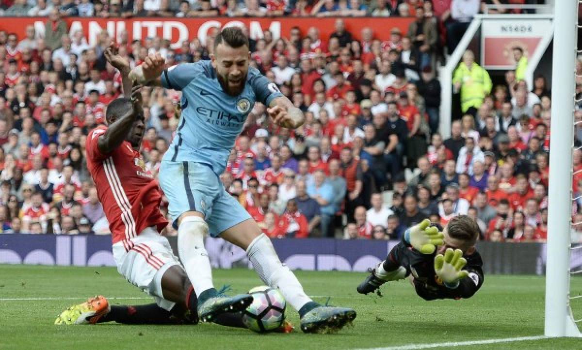 El City se impone 2-1 al United en derbi de Mánchester y lidera la Premier