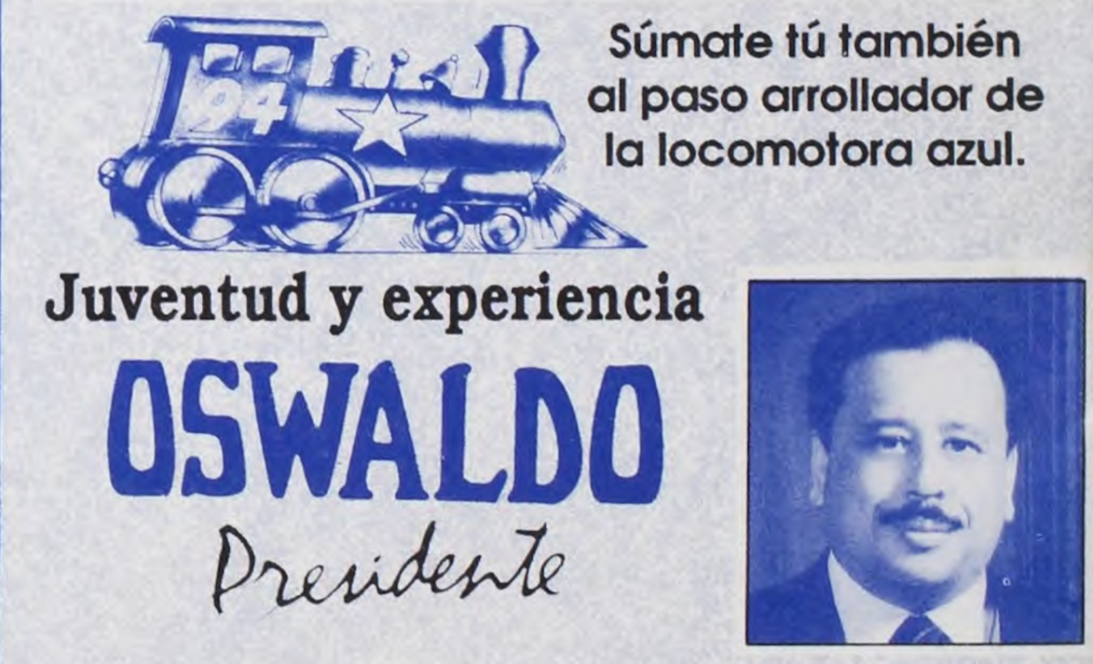 Afiches de la campaña presidencial de Oswaldo Soto.