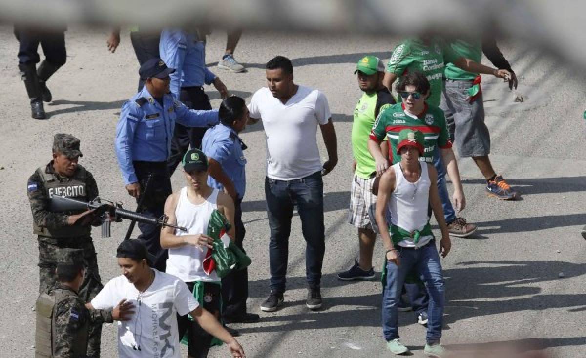 Batalla campal previo al derbi sampedrano