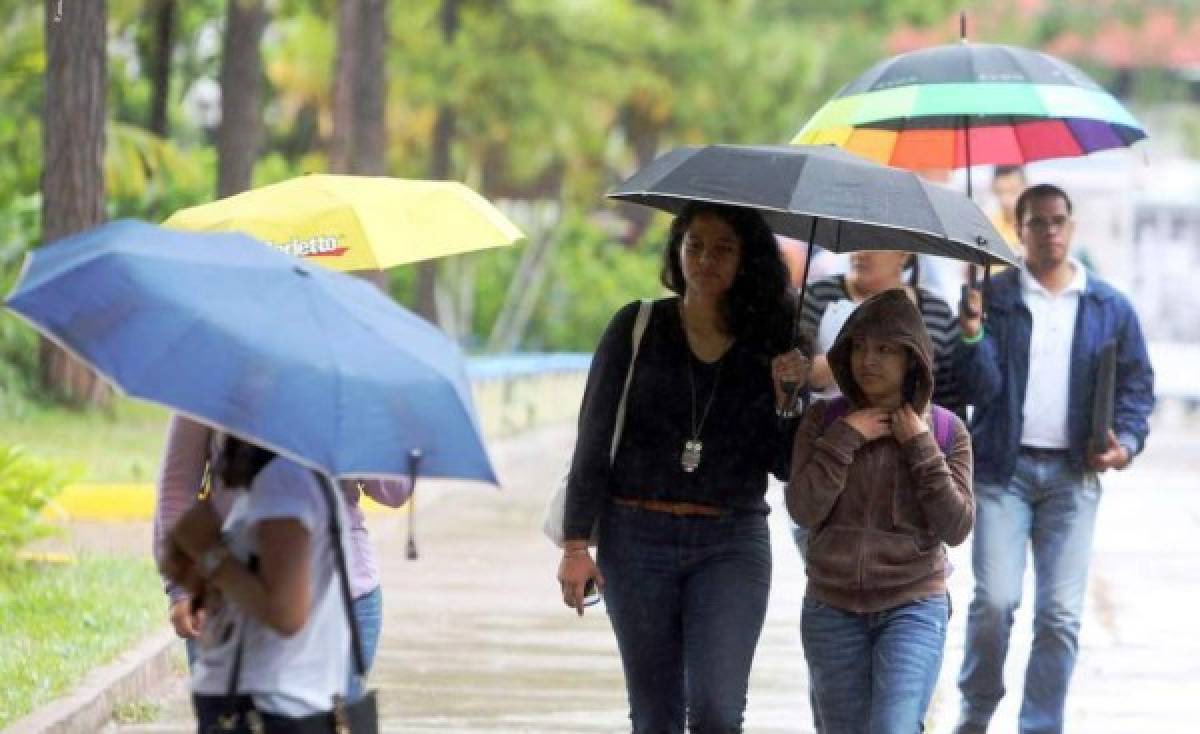 Pronostican lluvias para este lunes en varios departamentos de Honduras