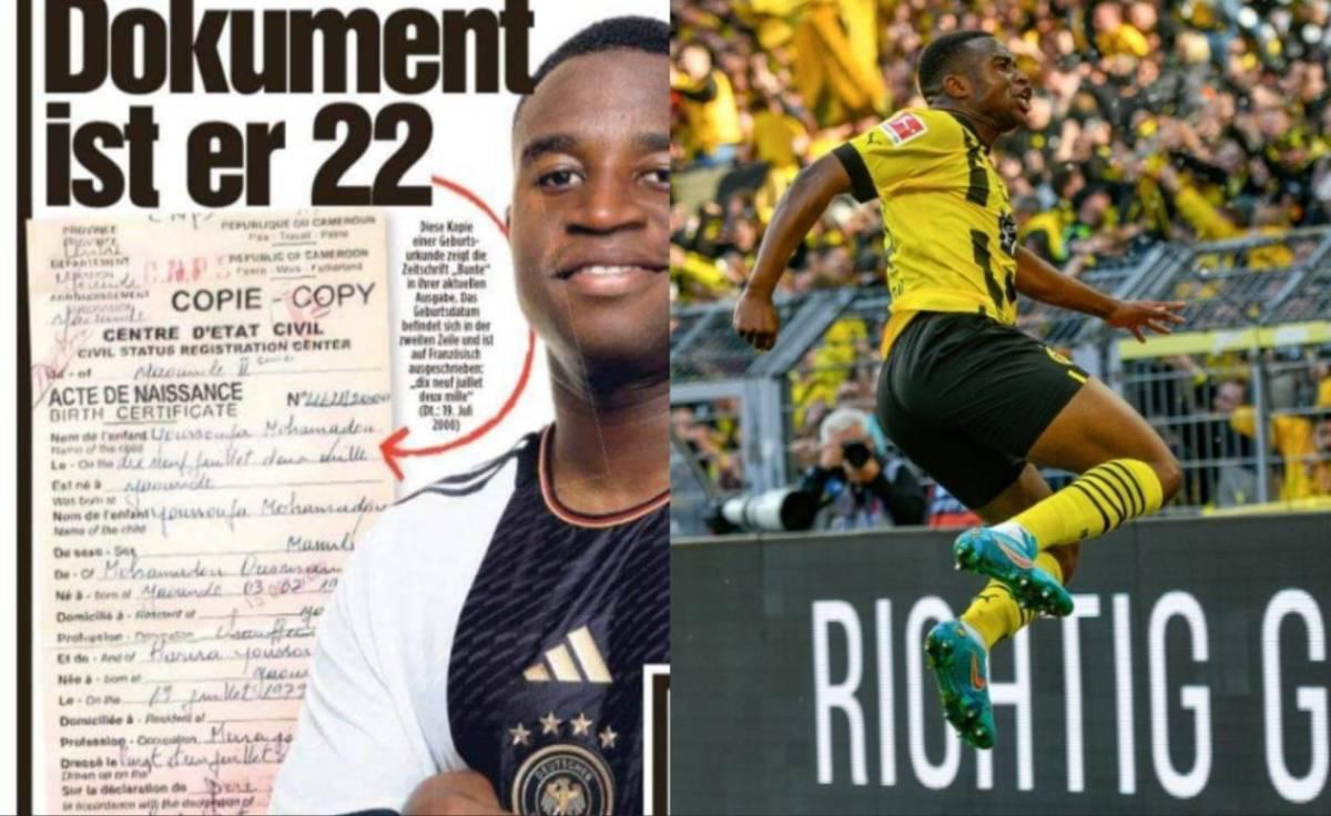 Youssoufa Moukoko: revelan bajo juramento la verdadera edad del jugador del Borussia Dortmund