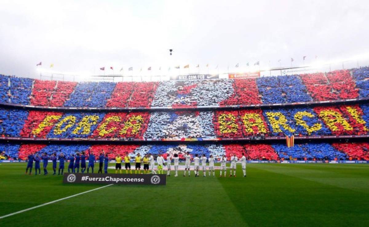 Video: #FuerzaChapecoense, el homenaje del Barcelona-Real Madrid a las víctimas de la tragedia