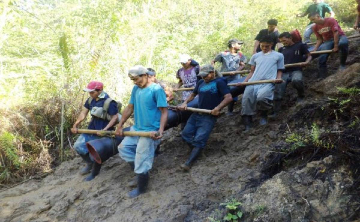 Avanza proyecto de agua potable en Olancho