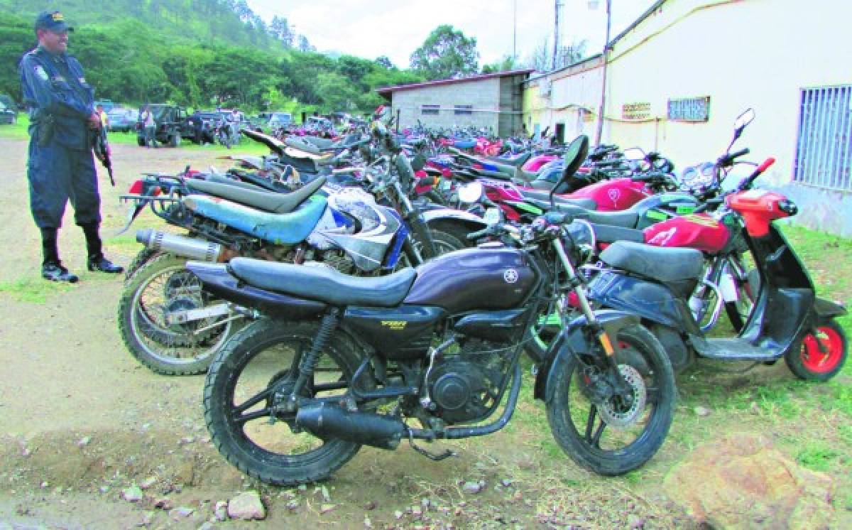 Honduras: Dos motocicletas por día se roban en promedio en el país