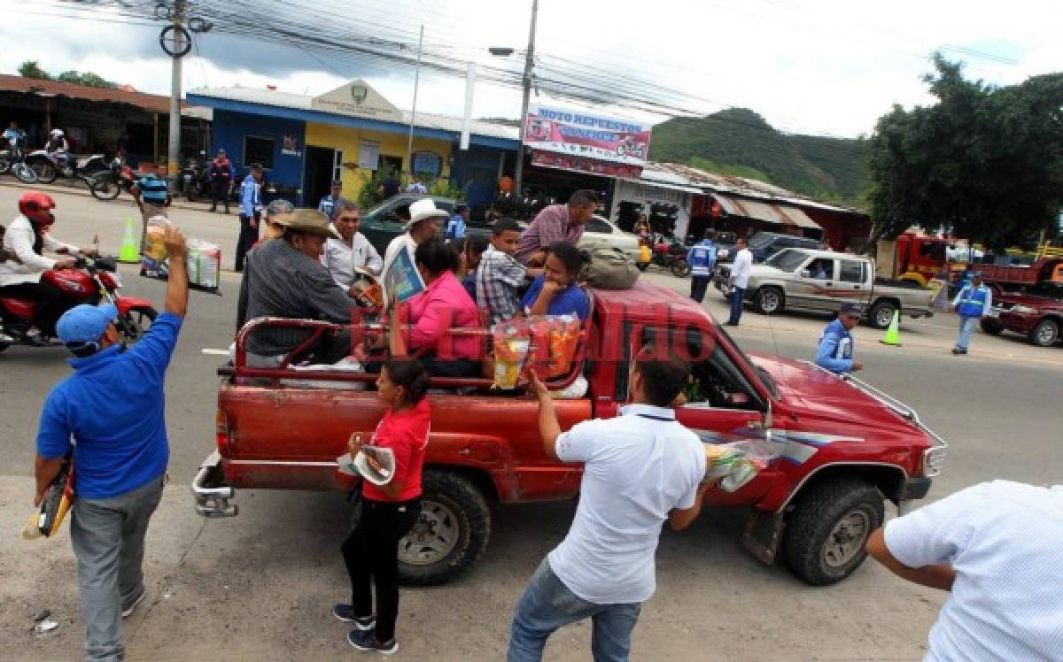 Masiva salida de viajeros en inicio de Feriado Morazánico