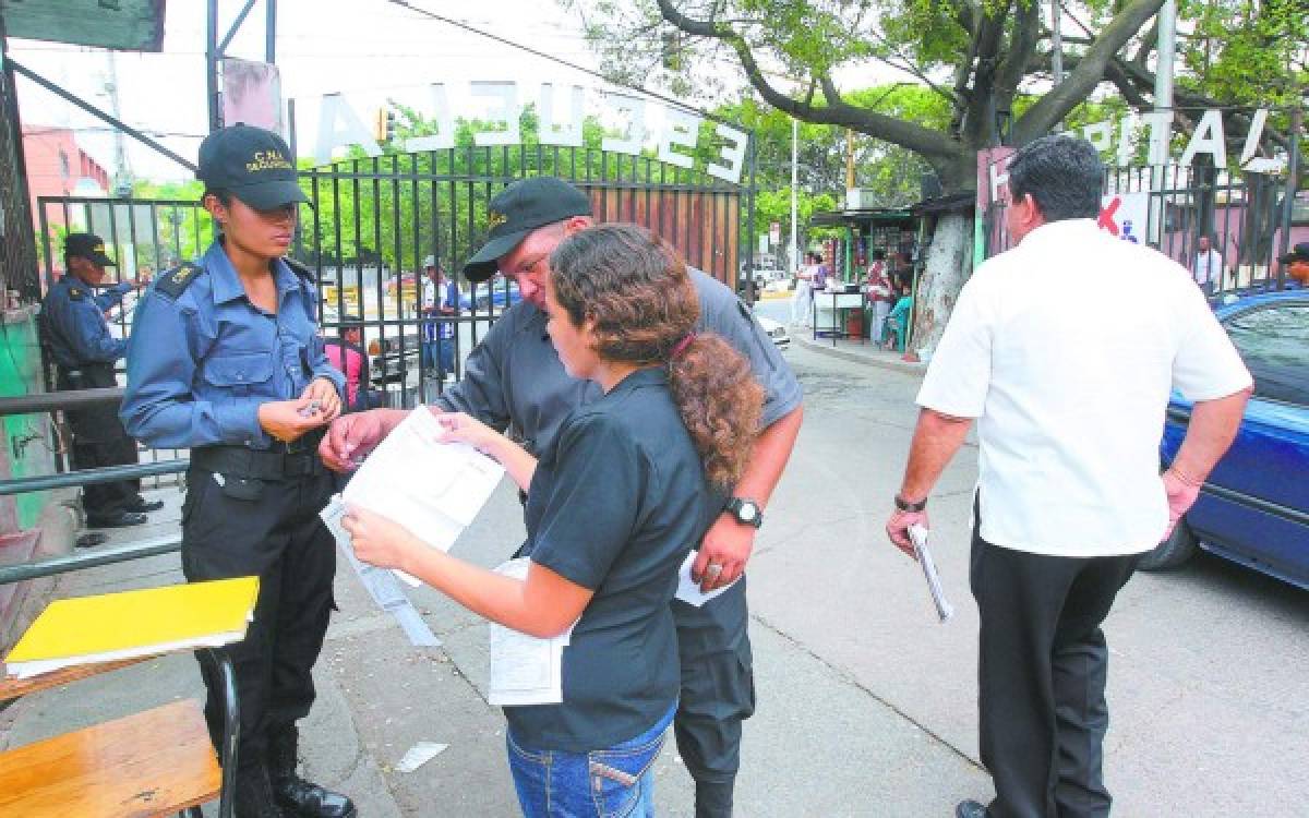 Extrema seguridad en el Hospital Escuela