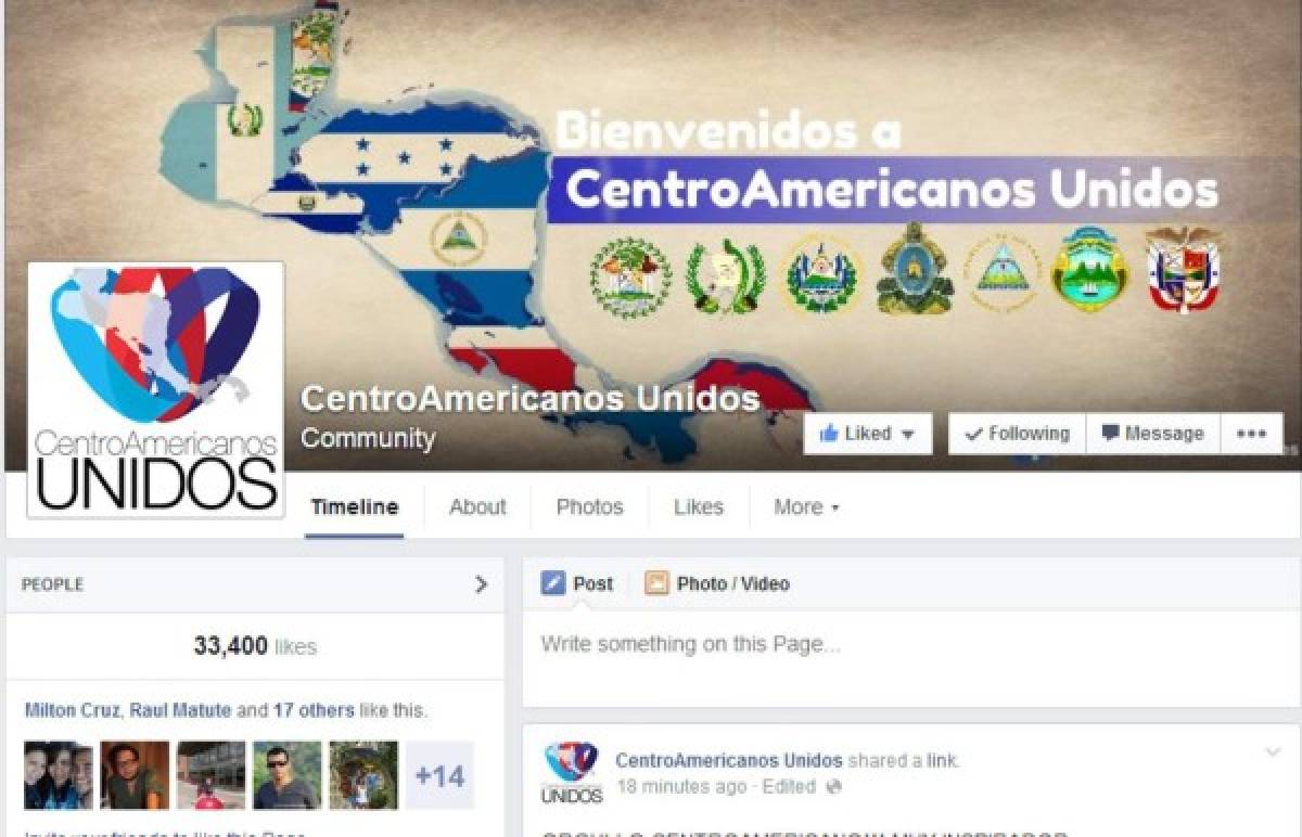 Embajadores de Honduras en Facebook