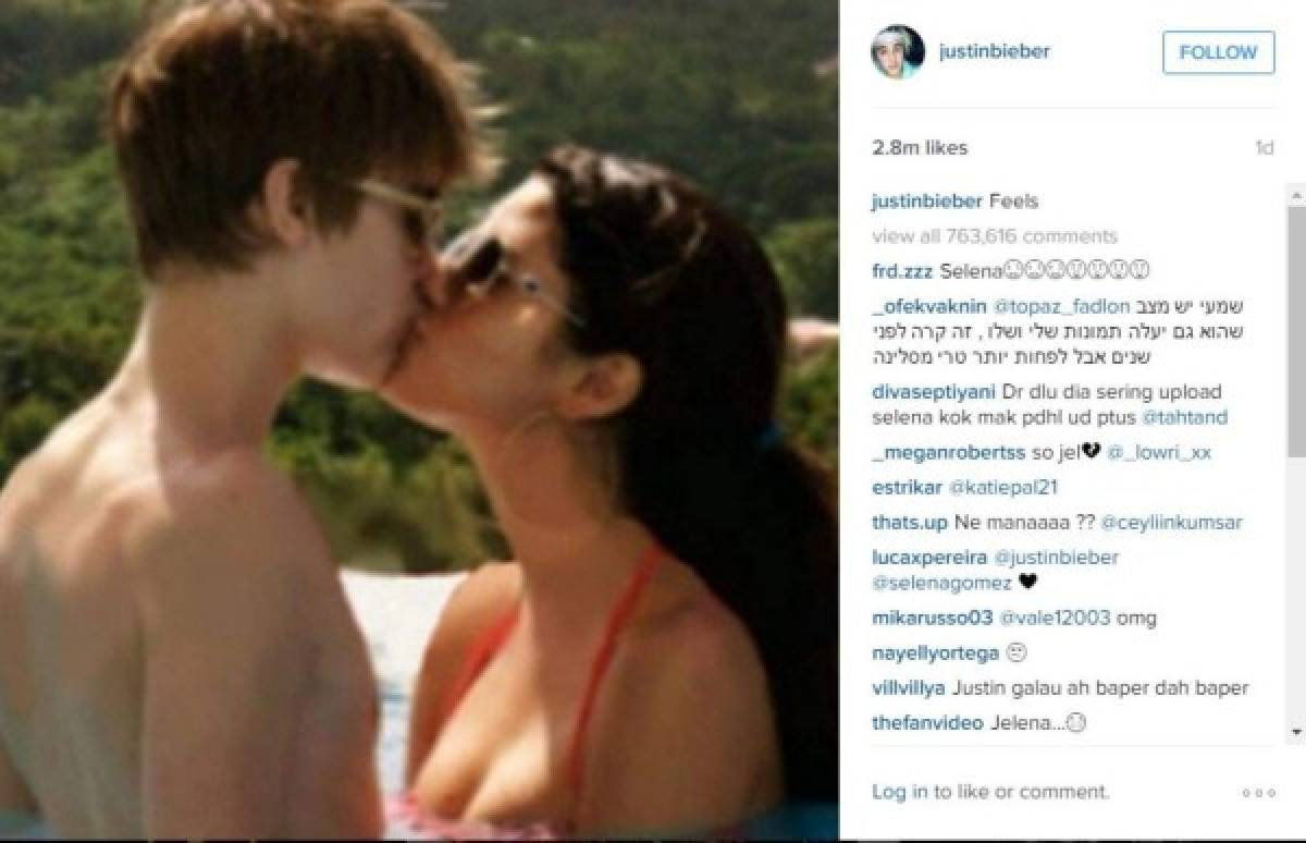 Justin Bieber sorprende con fotografía de Selena Gómez