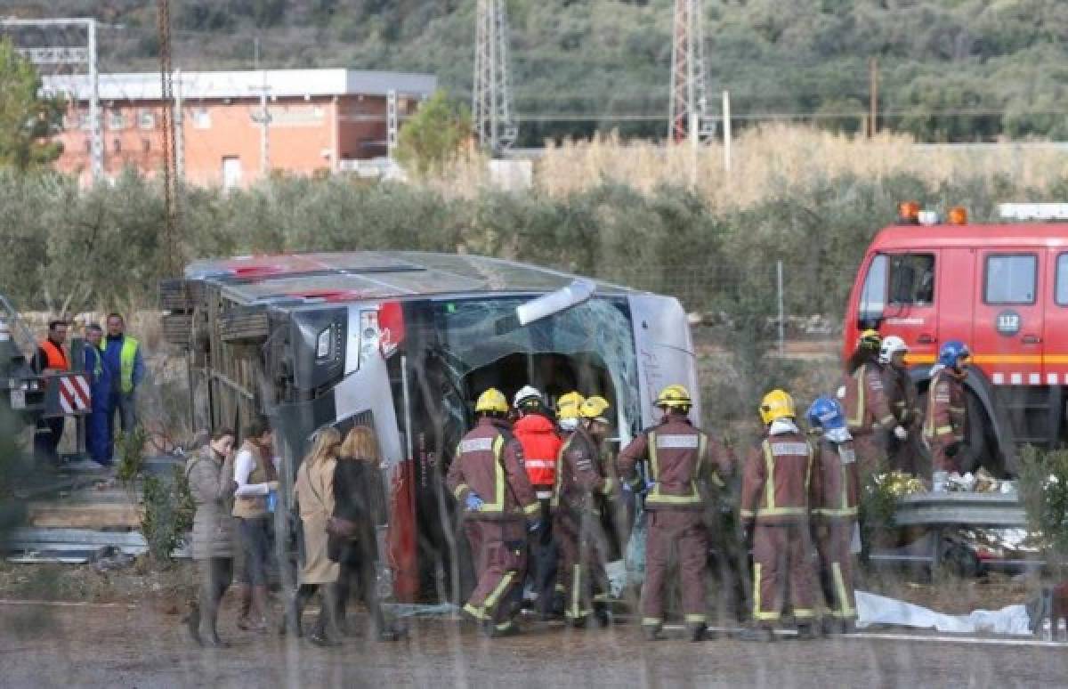 Catorce muertos en accidente de un autobús de estudiantes extranjeros en España